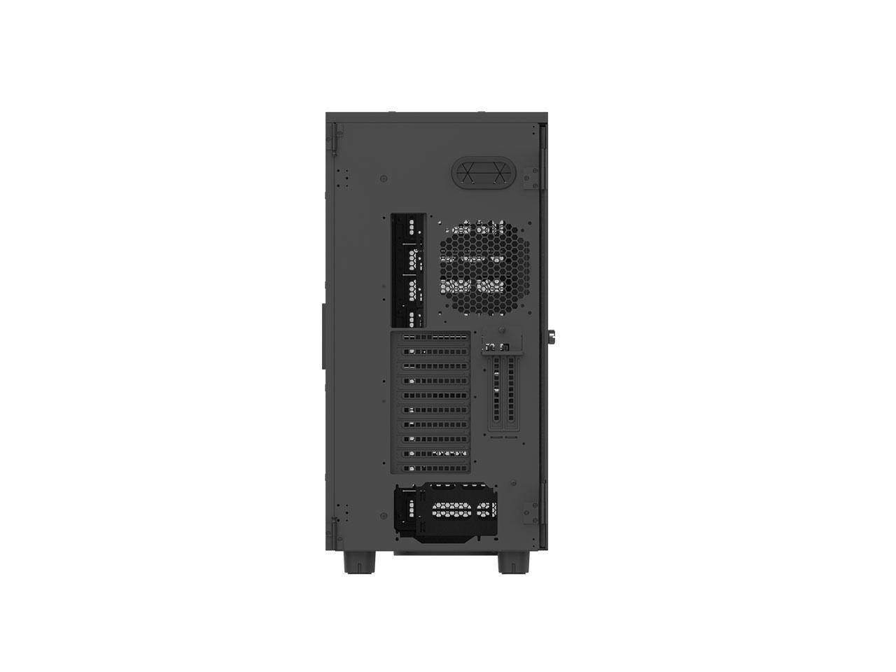 Alt View 5. Thermaltake - Thermaltake AX700 TG Super Tower Chassis - Super Tower - Black - Steel, SPCC, Tempered Glass - 20 x Bay - XL-ATX, SSI - Black.