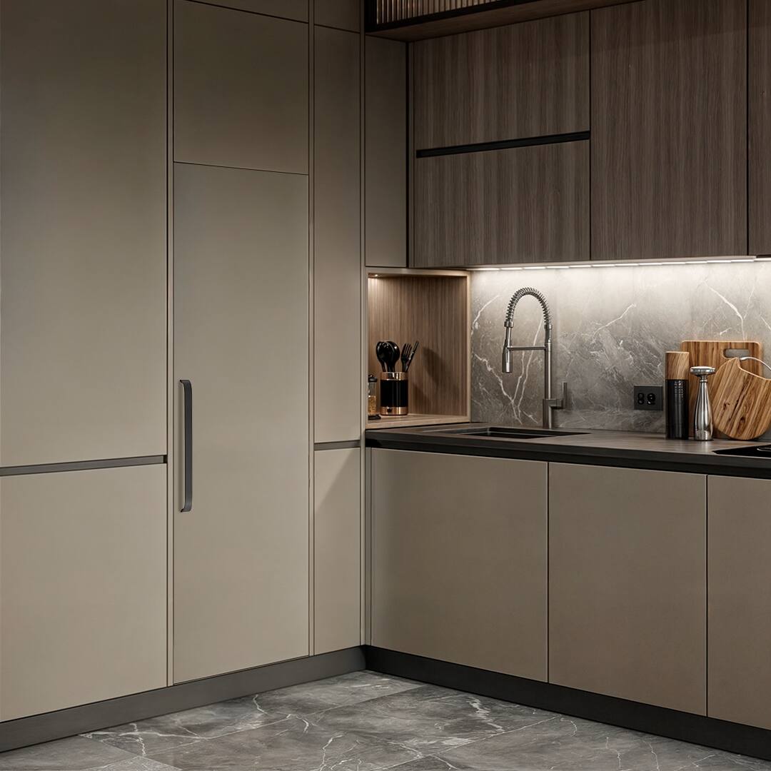 Alt View 4. Ca'Lefort - 22 inch Panel Ready Refrigerator Dual Zone, Built-in panel-ready fridge Perfect for modern kitchens,10.9 cu.ft - white.