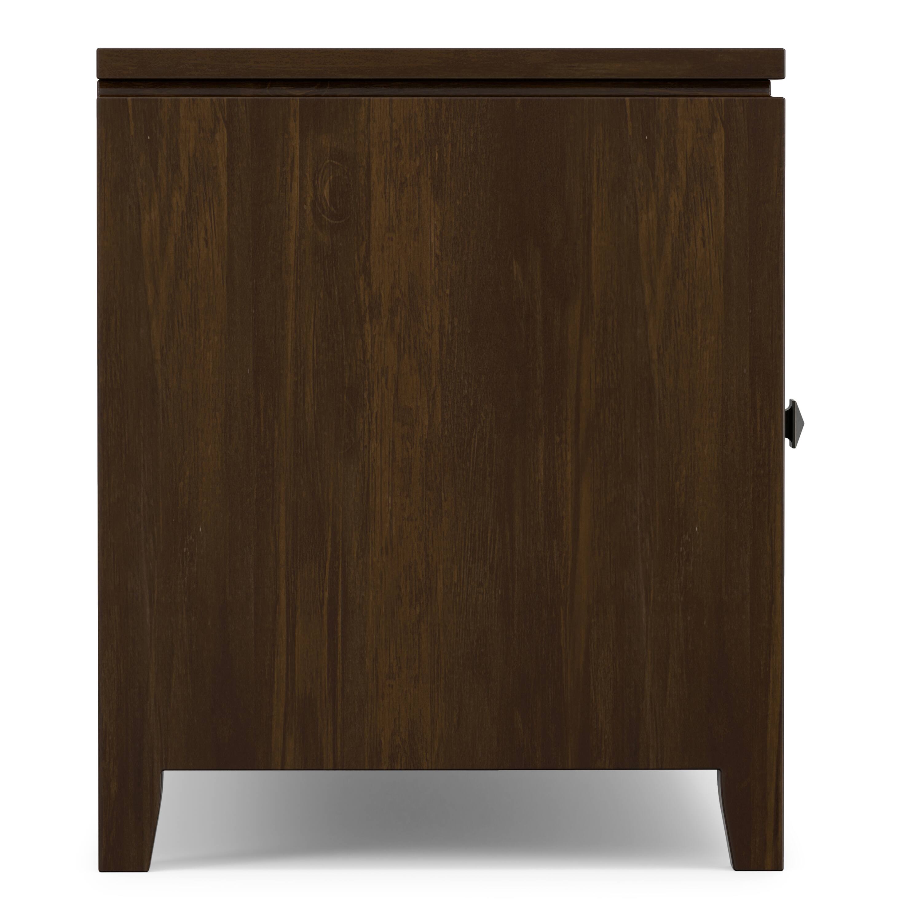 Alt View 1. Simpli Home - Cosmopolitan 48 inch Wide Solid Wood TV Stand in Mahogany Brown For TVs up to 55 inches - Mahogany Brown.