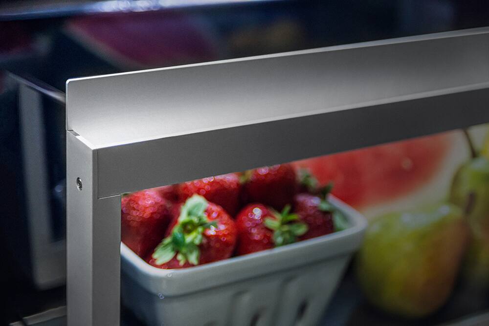 Alt View 12. Thermador - Freedom Collection 48 in Wide 26.8 Cu. Ft. Smart Built-in French Door Bottom Freezer Refrigerator, Professional Handles - Stainless Steel.