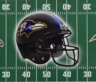 Alt View 3. Rico Industries - Baltimore Football Ravens - Classic 2 Track Wooden Field Shaped Cribbage Board - Multi.