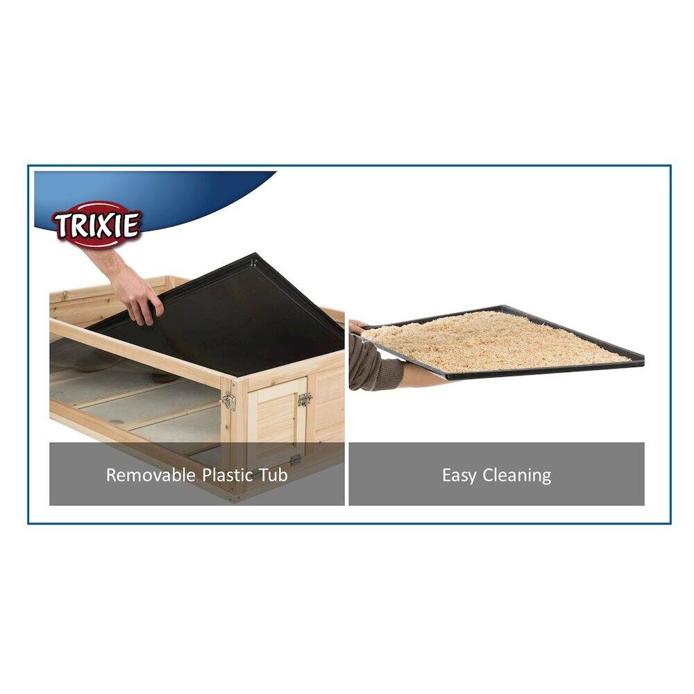 TRIXIE Removable Plastic Tub  
Easy Cleaning