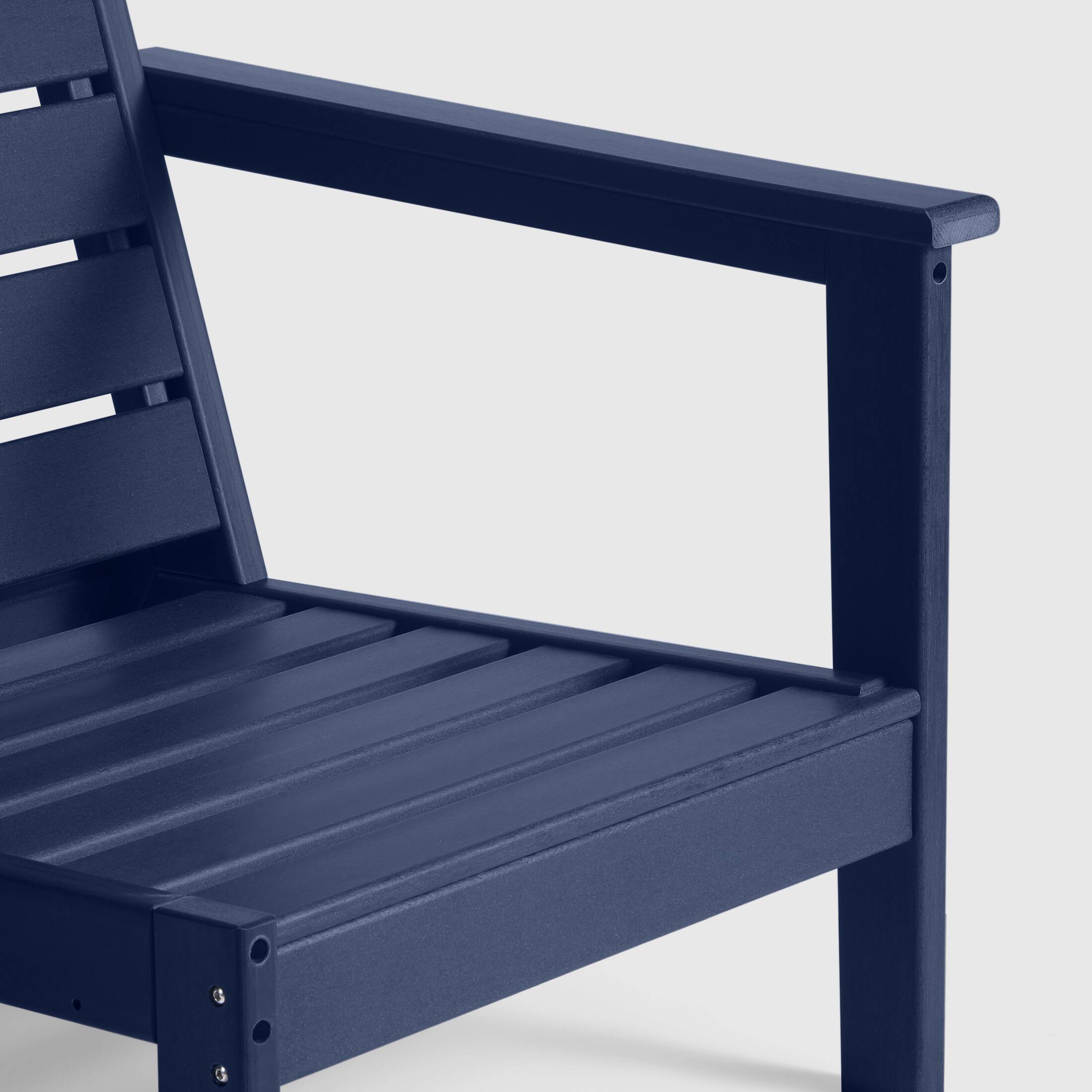 Alt View 1. WestinTrends - WestinTrends Avalon Outdoor Patio HDPE Deep Seating Sectional Loveseat - Navy Blue.