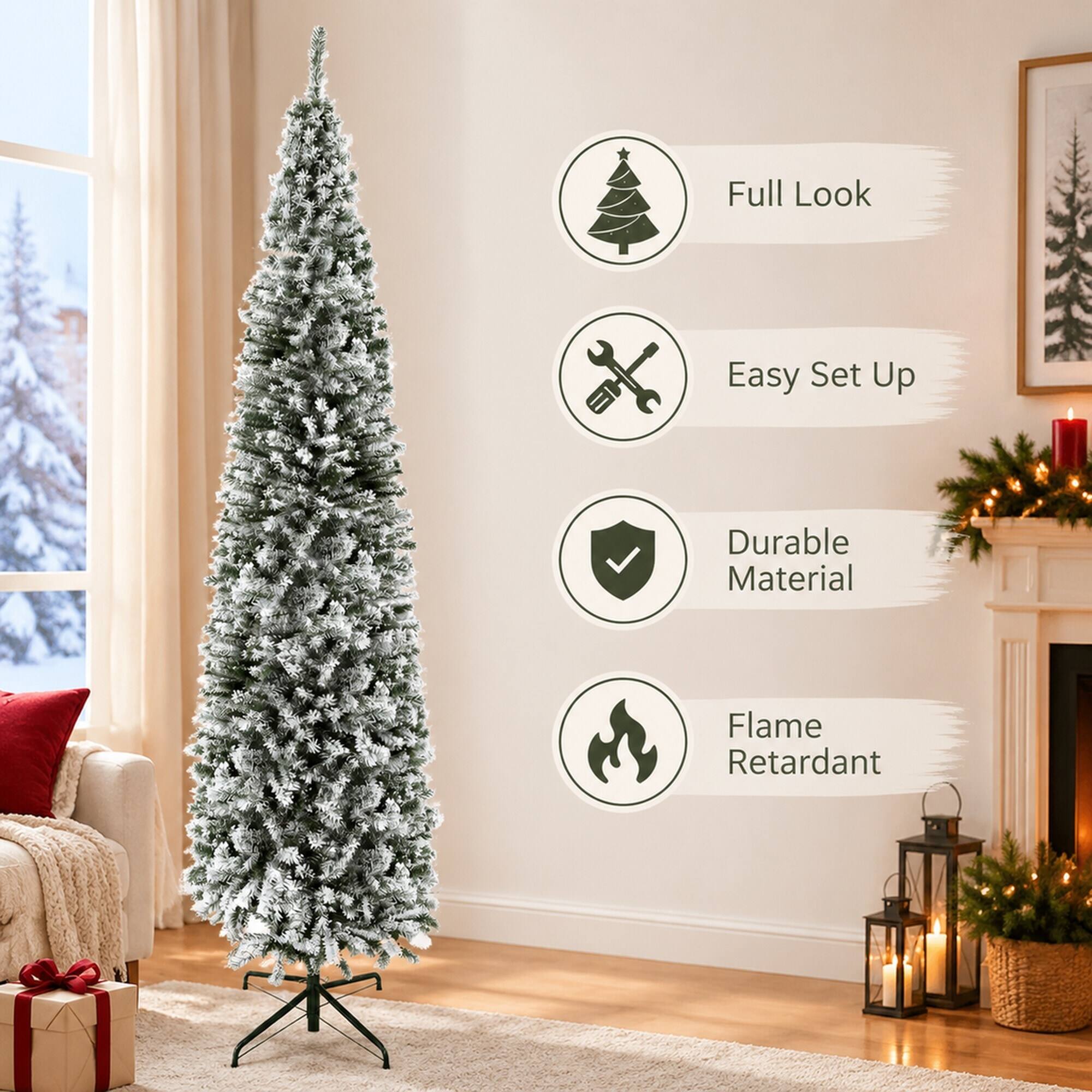 Full Look  
Easy Set Up  
Durable Material  
Flame Retardant