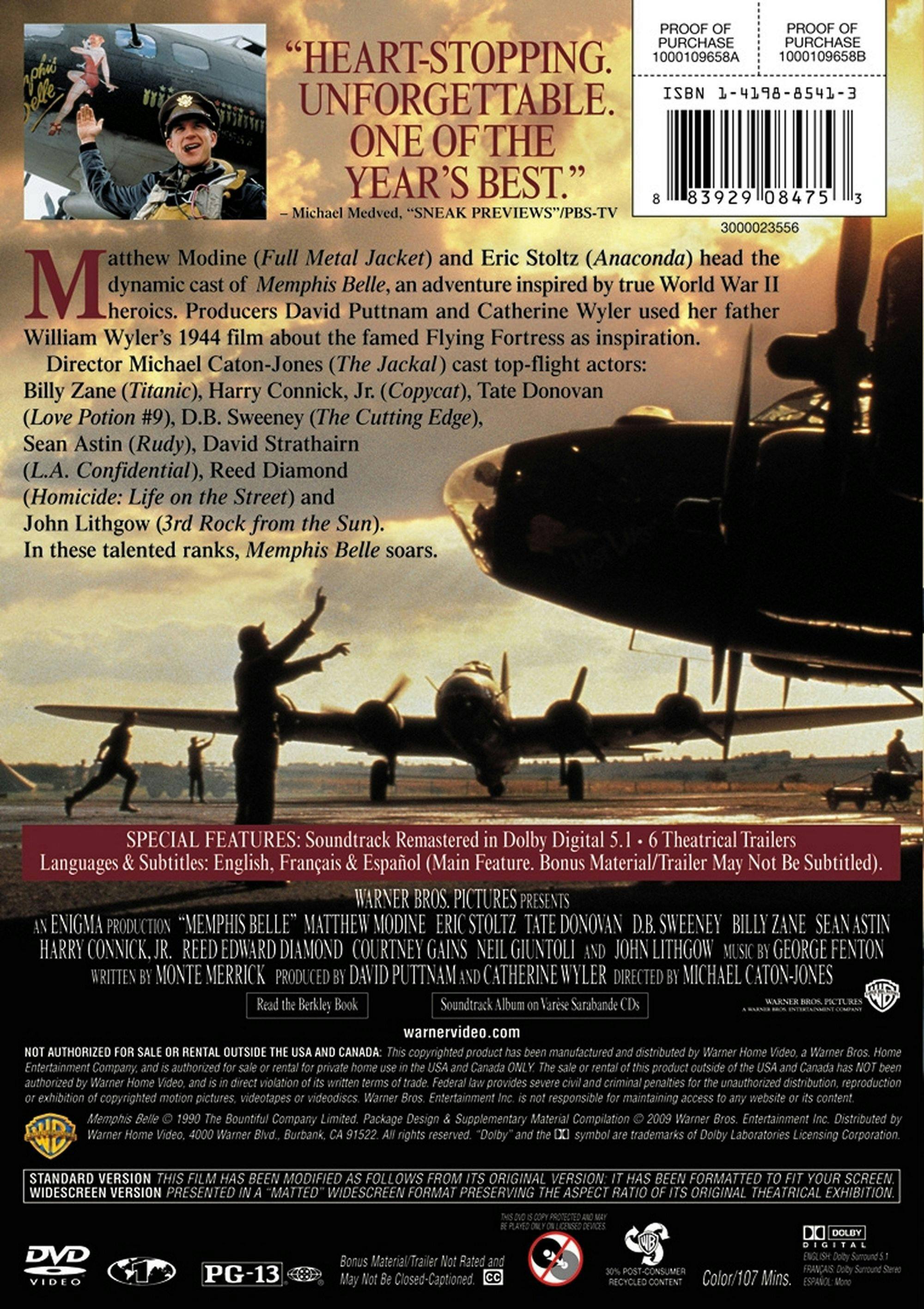 Angle. Memphis Belle (DVD New Packaging) [DVD].