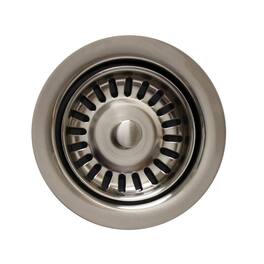 Whitehaus - 3 1/2" Waste Disposer Trim with Matching Basket Strainer - Brushed Nickel