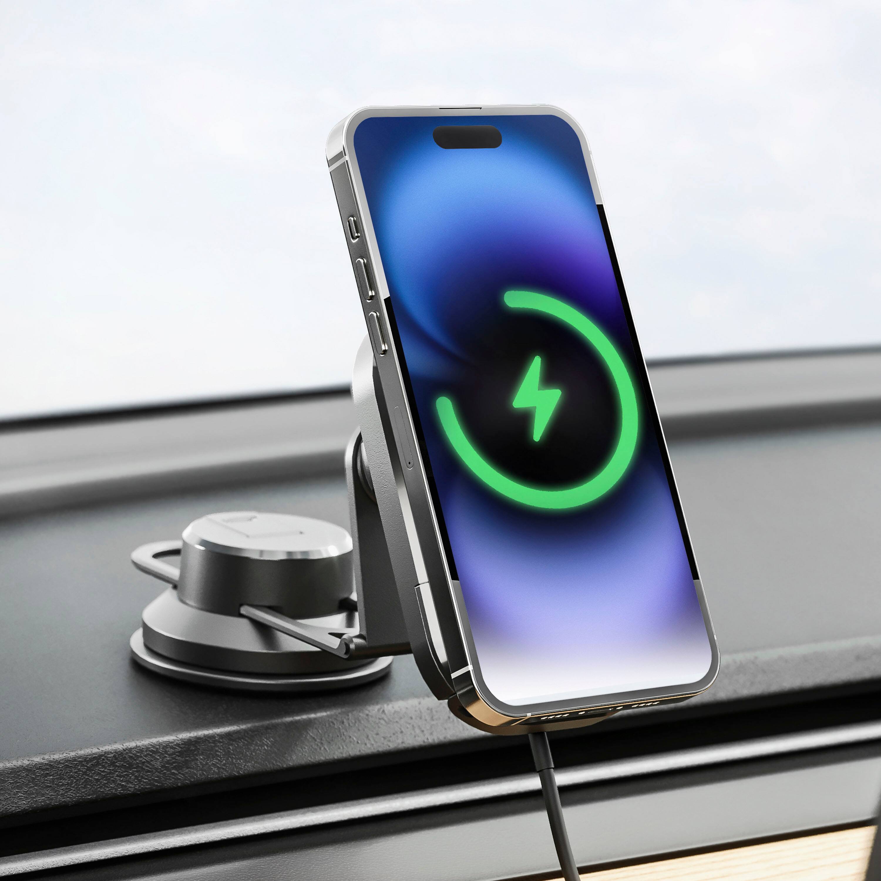 Left. Bracketron - PwrUp MagAlign Dash, Display & Vent Mnt - Black.