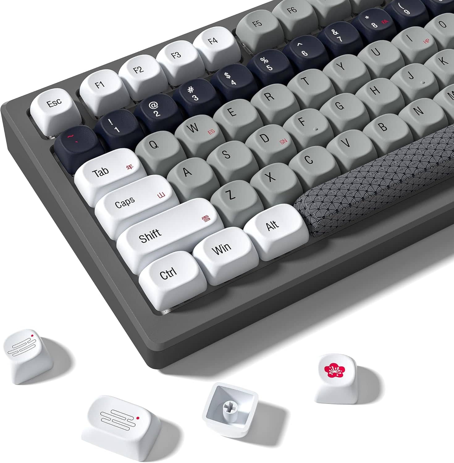 Esc F1 F2 F3 F4 F5 F6
1 2 3 4 5 6 7 8 9 0
Q W E R T Y U I O P
A S D F G H J K L
Z X C V B N M
Tab Caps Shift Ctrl Win Alt
! @ # $ % ^ & * ( )
年 山