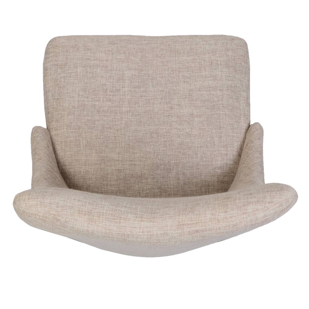 Alt View 4. Loheer - Loheer Mid Century Modern Fabric Armless Dining Chairs Set of 2 Wheat Dark Walnut - Wheat.