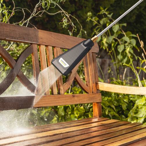 Back. Karcher - eco!Booster Pressure Washer Nozzle: 1/4" Quick Connect, 50% More Cleaning Power for Cars, Fences & Patios.