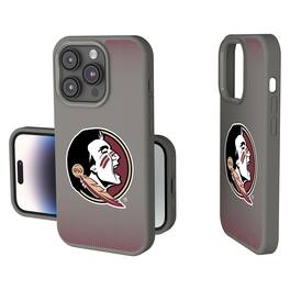 Keyscaper - NCAA - Florida State Seminoles Linen Logo iPhone Soft Touch Case - 14 - Gray