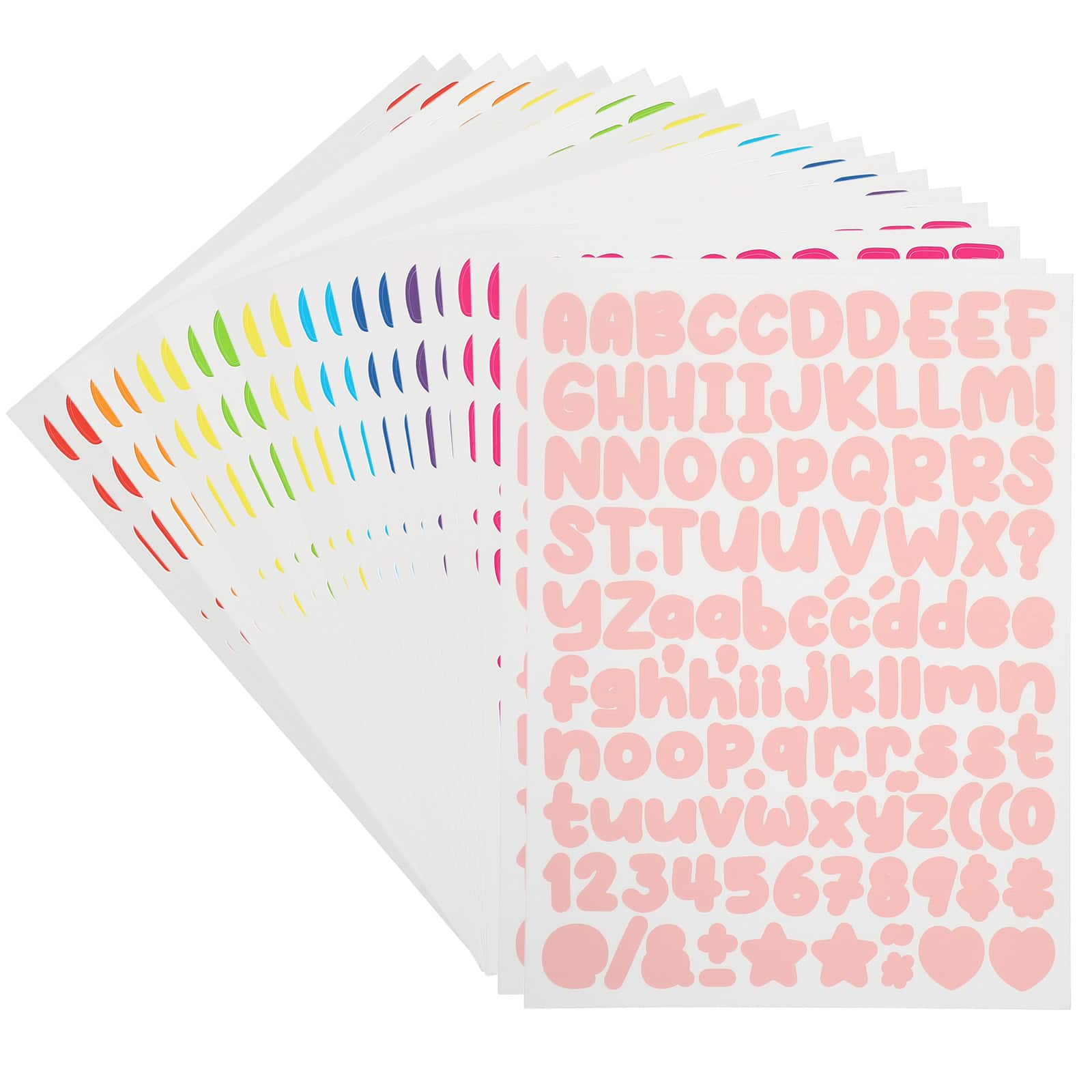 "Unique Bargains - 30 Sheets Letter Stickers, 3360pcs 1/2"" Vinyl Letter/Number Stickers for Mailbox, Poster Board, Scrapbooking, Bottle - 10 Colors" price history on PriceWatchPro