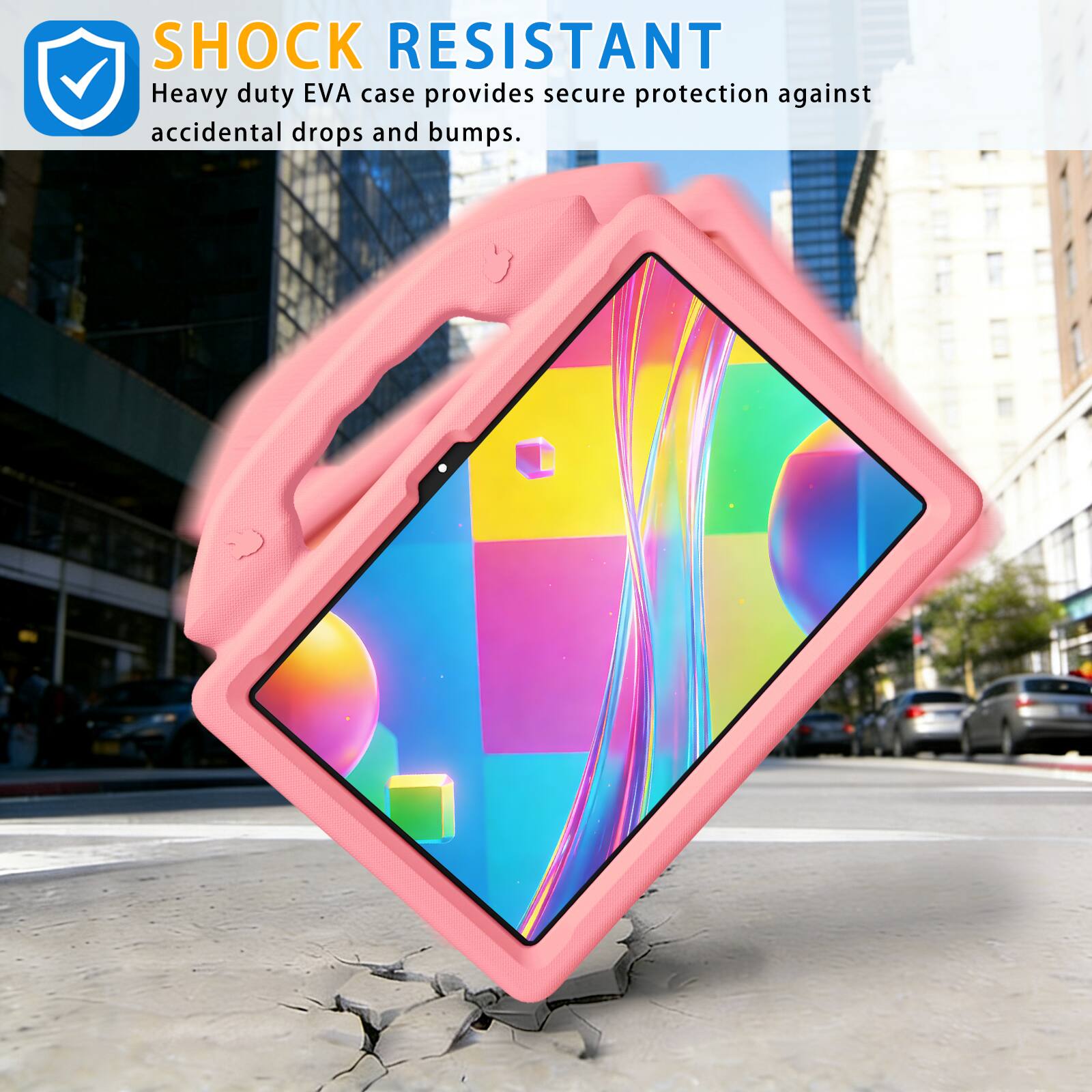 SHOCK RESISTANT  
Heavy duty EVA case provides secure protection against accidental drops and bumps.