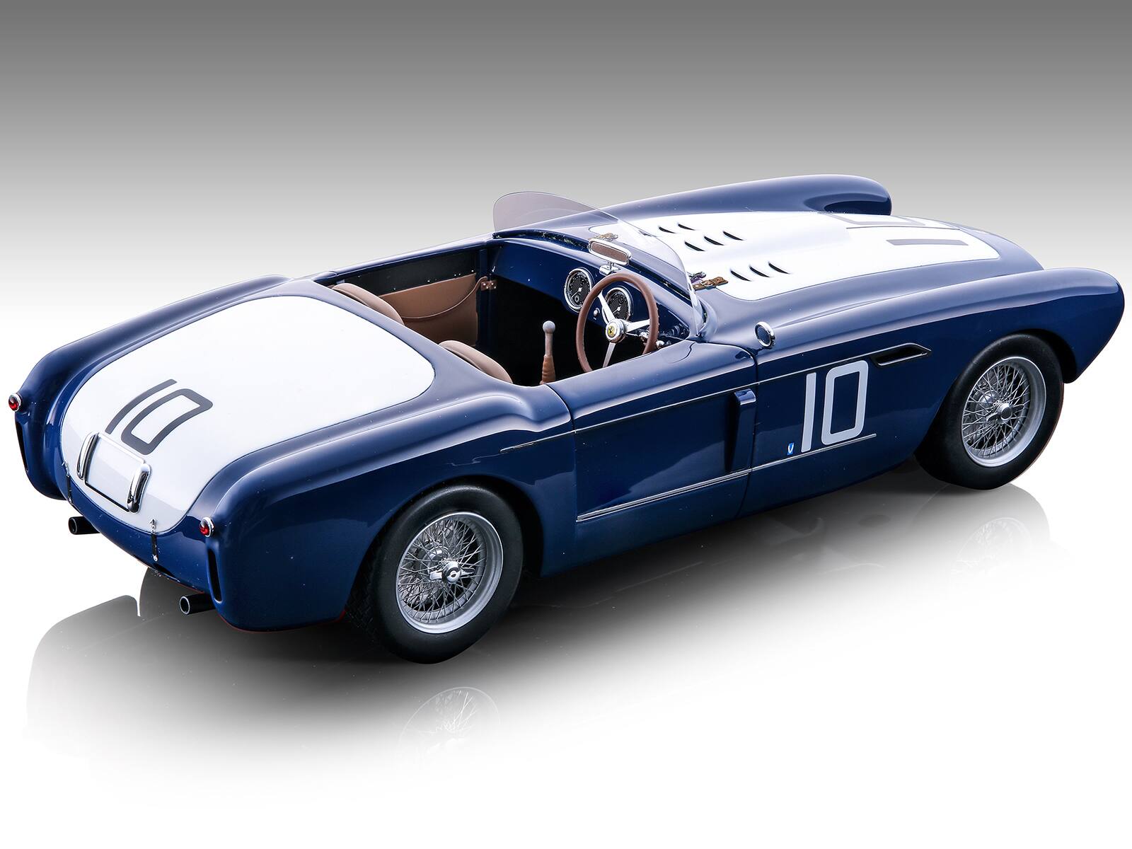 Alt View 1. Tecnomodel - Ferrari 340 Mexico Spyder #10 Bill Spear 2nd Place "Pebble Beach 1500cc" 1953 Ltd Ed to 85 pcs 1/18 Model by Tecnomodel.
