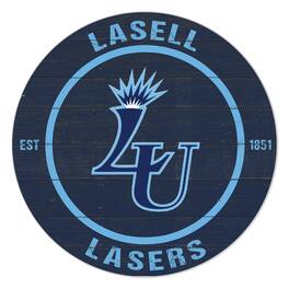 Jardine - Lasell Lasers 20'' x 20'' Indoor/Outdoor Team Color Circle Sign - Navy