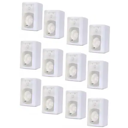 Front. Acoustic Audio by Goldwood - 151W Indoor Outdoor 2 Way All-Weather Speakers 6 Pair Pack 151W-6Pr - White.