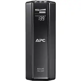 APC - by Schneider Electric Back-UPS RS BR1500GI 1500VA Tower UPS - Tower - 8 Hour Recharge - 230 V AC Output - Stepped - Black