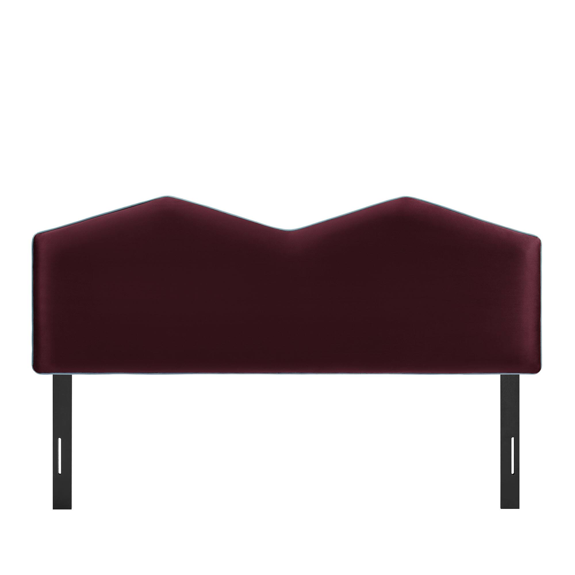 Alt View 3. Modway - Cosette Performance Velvet Queen Size Headboard by Modway - Mulberry.