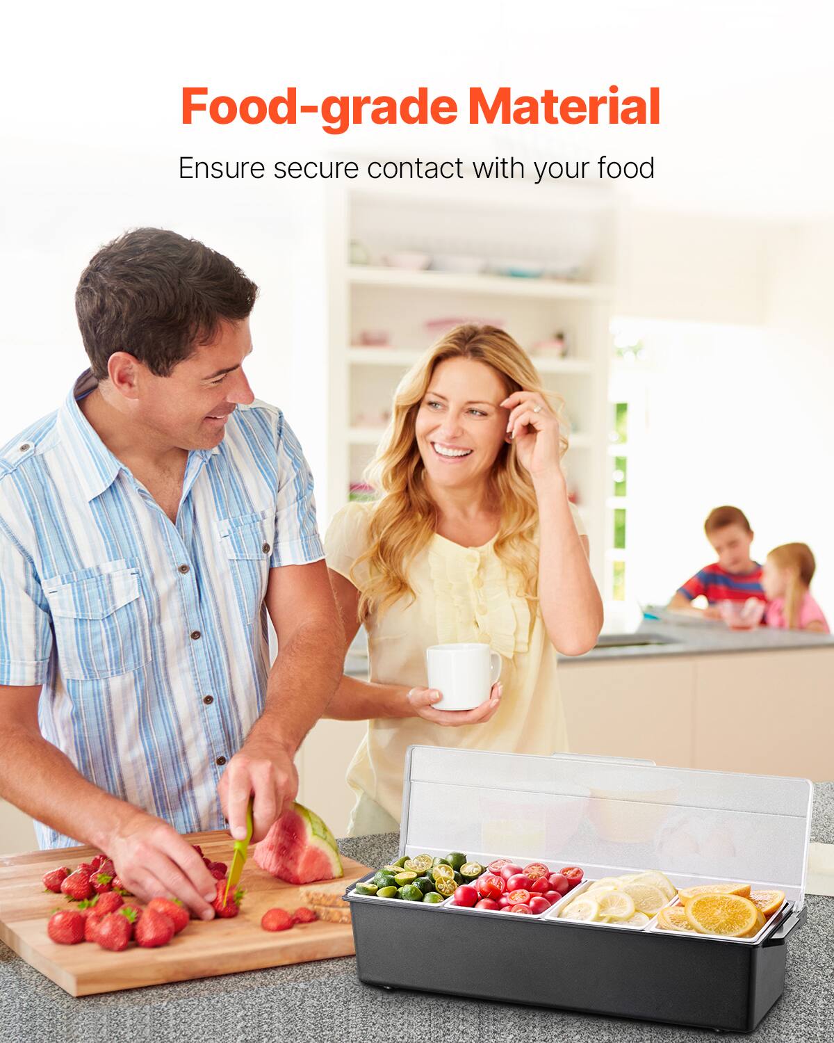 Food-grade Material  
Ensure secure contact with your food