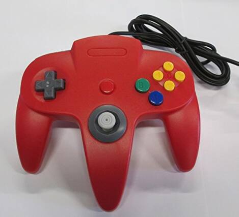 Front. Mars Devices - Red Replacement Controller for Nintendo N64 - Red.