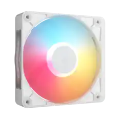 Front. CORSAIR - iCUE LINK RX120 II RGB 120mm PWM Fan - White.