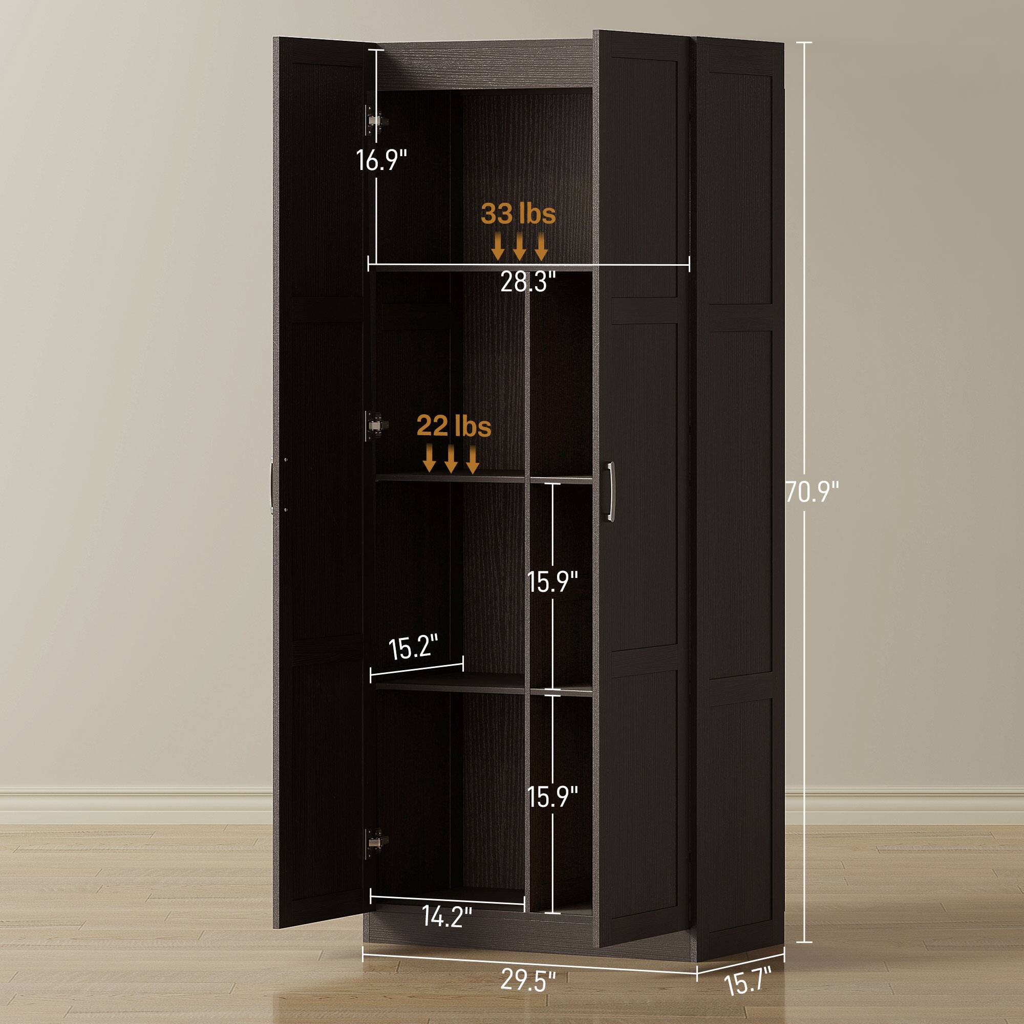 16.9"  
33 lbs  
28.3"  
22 lbs  
70.9"  
15.9"  
15.2"  
15.9"  
14.2"  
29.5"  
15.7"