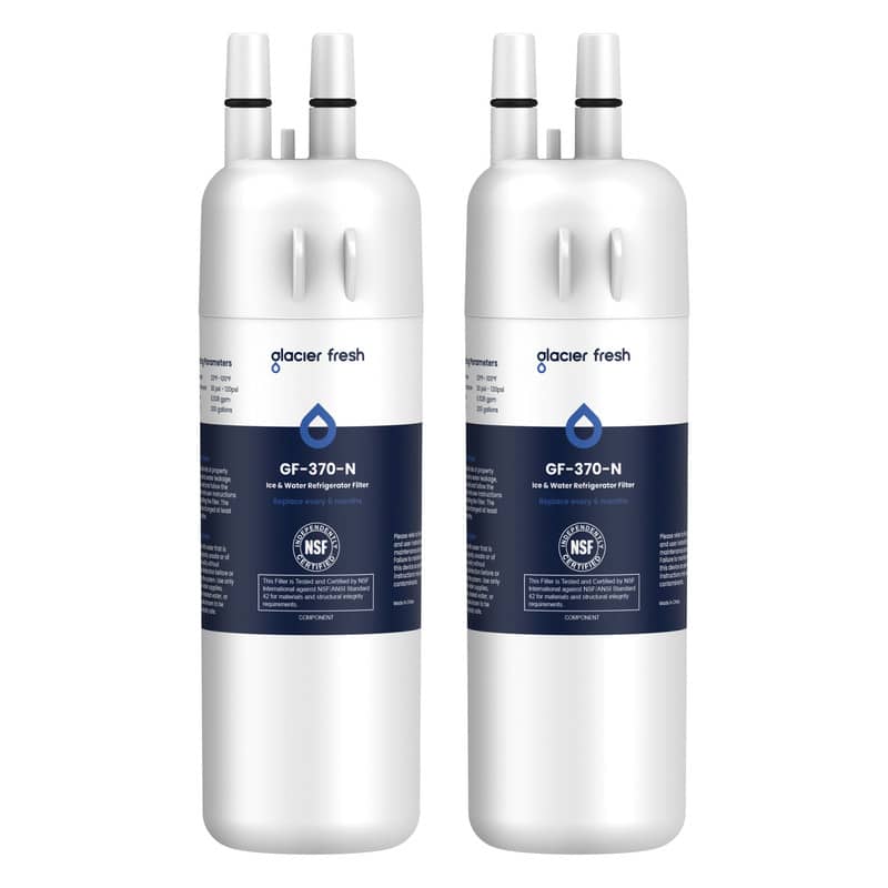 Glacier Fresh
GF-370-N
Ice & Water Refrigerator Filter
Replace every 6 months
NSF Certified
International Standard for NSF/ANSI Standard 42 and 401
Components:
- Activated Carbon
- Ion Exchange Resin
- Polypropylene
Replace every 6 months.
NSF Certified
International Standard for NSF/ANSI Standard 42 and 401
Components:
- Activated Carbon
- Ion Exchange Resin
- Polypropylene
Replace every 6 months.