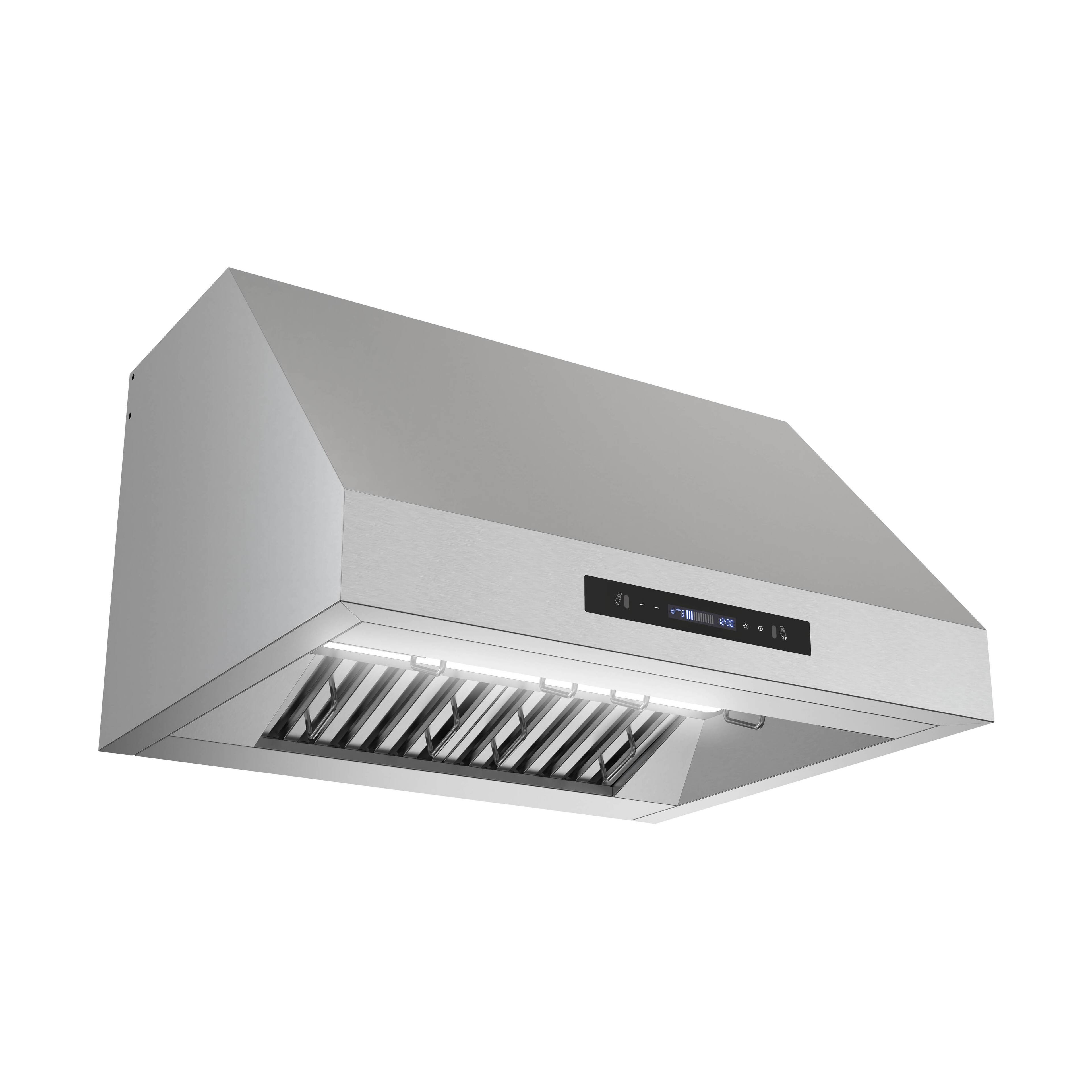 Alt View 1. Streamline - 30 in. Diveria Ducted Undermount 350 CFM Range Hood, Baffle Filters, Touchpad Control, LED Light - Brushed Stainless Steel.