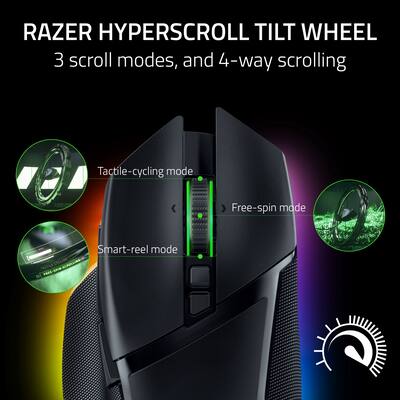 Razer Basilisk V3 Pro Optical Gaming Mouse with HyperScroll Tilt Razer Basilisk V3 Pro Optical Gaming Mouse with HyperScroll Tilt
