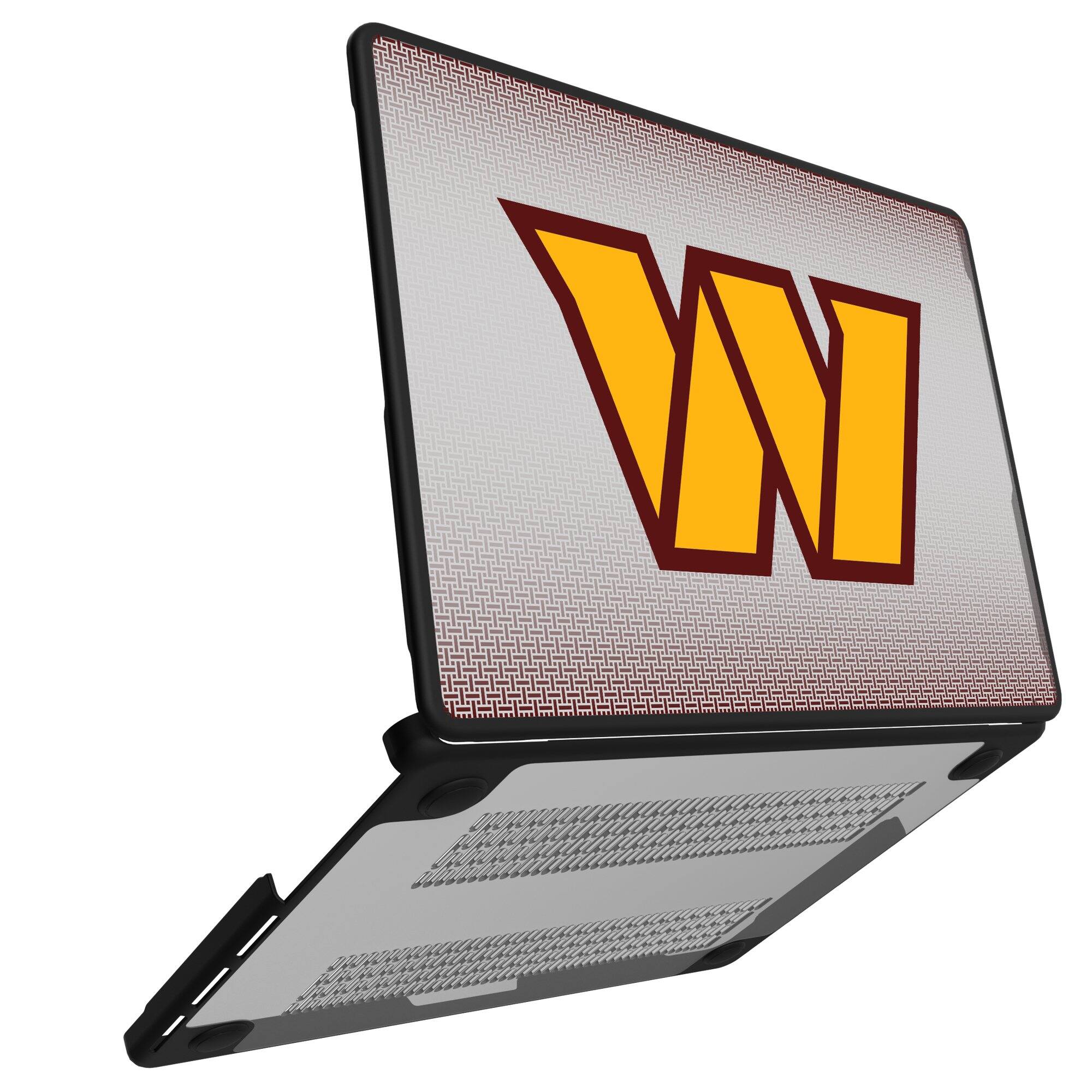 Alt View 1. Keyscaper - Washington Commanders Linen MacBook Case - Pro 14 in - Multicolor.