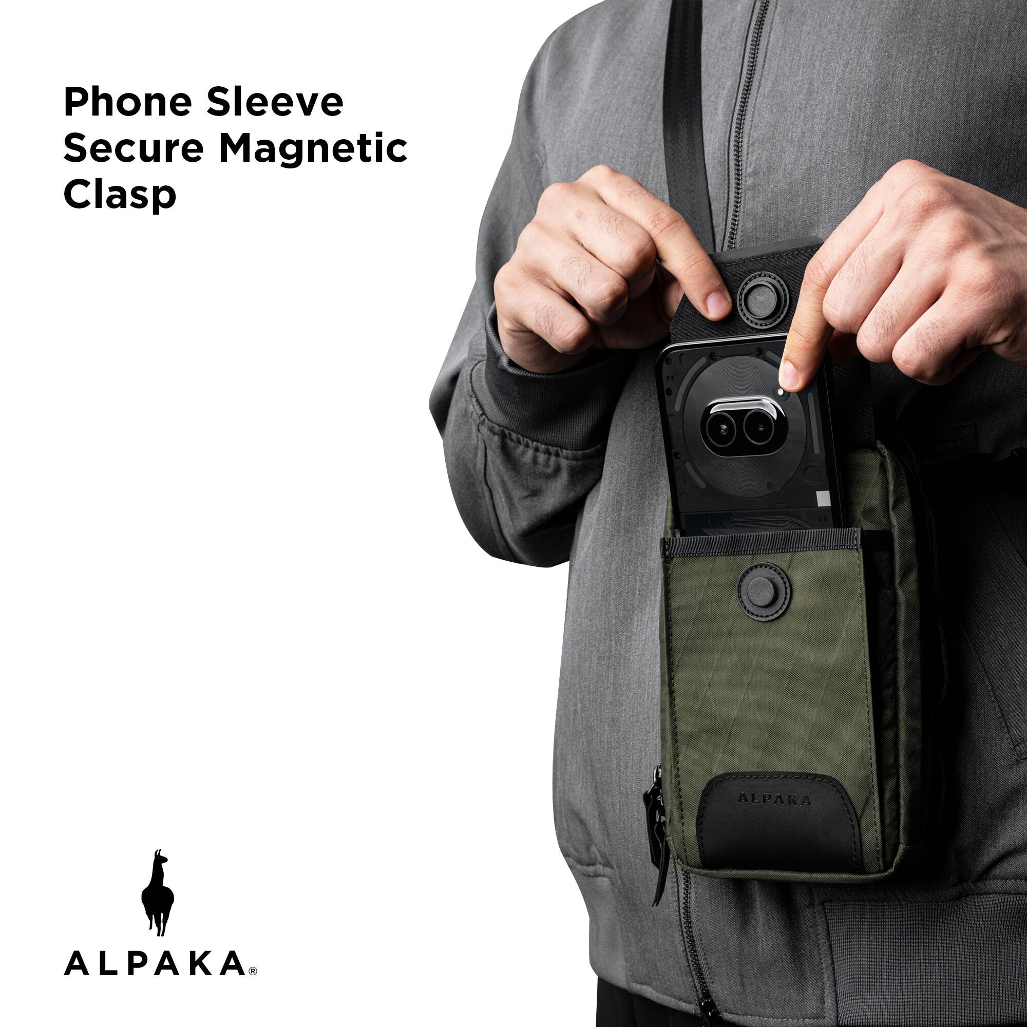 Phone Sleeve Secure Magnetic Clasp  
ALPAKA