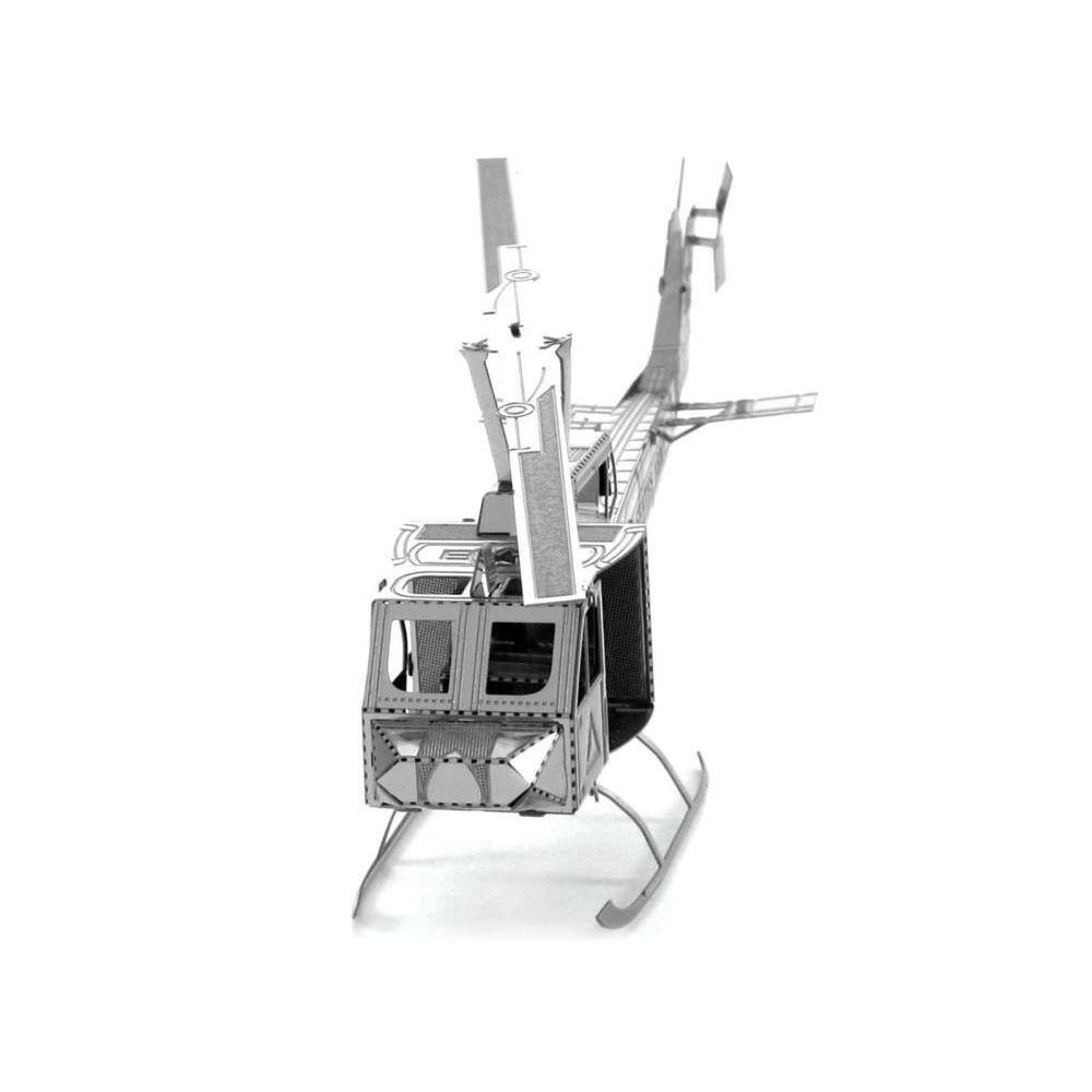 Back. Metal Earth - Model Kit Bell UH-1 Iroquois "Huey" Helicopter "United States Army" (Easy Difficulty) Steel Model by Metal Earth - Silver.