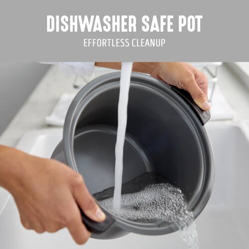 DISHWASHER SAFE POT  
EFFORTLESS CLEANUP