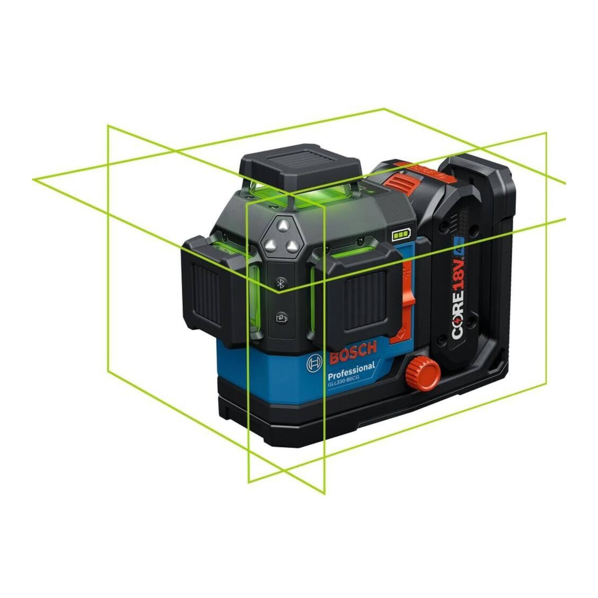 Bosch - GLL330-80CGL 18V Green-Beam Three-Plane Leveling and Alignment Laser
