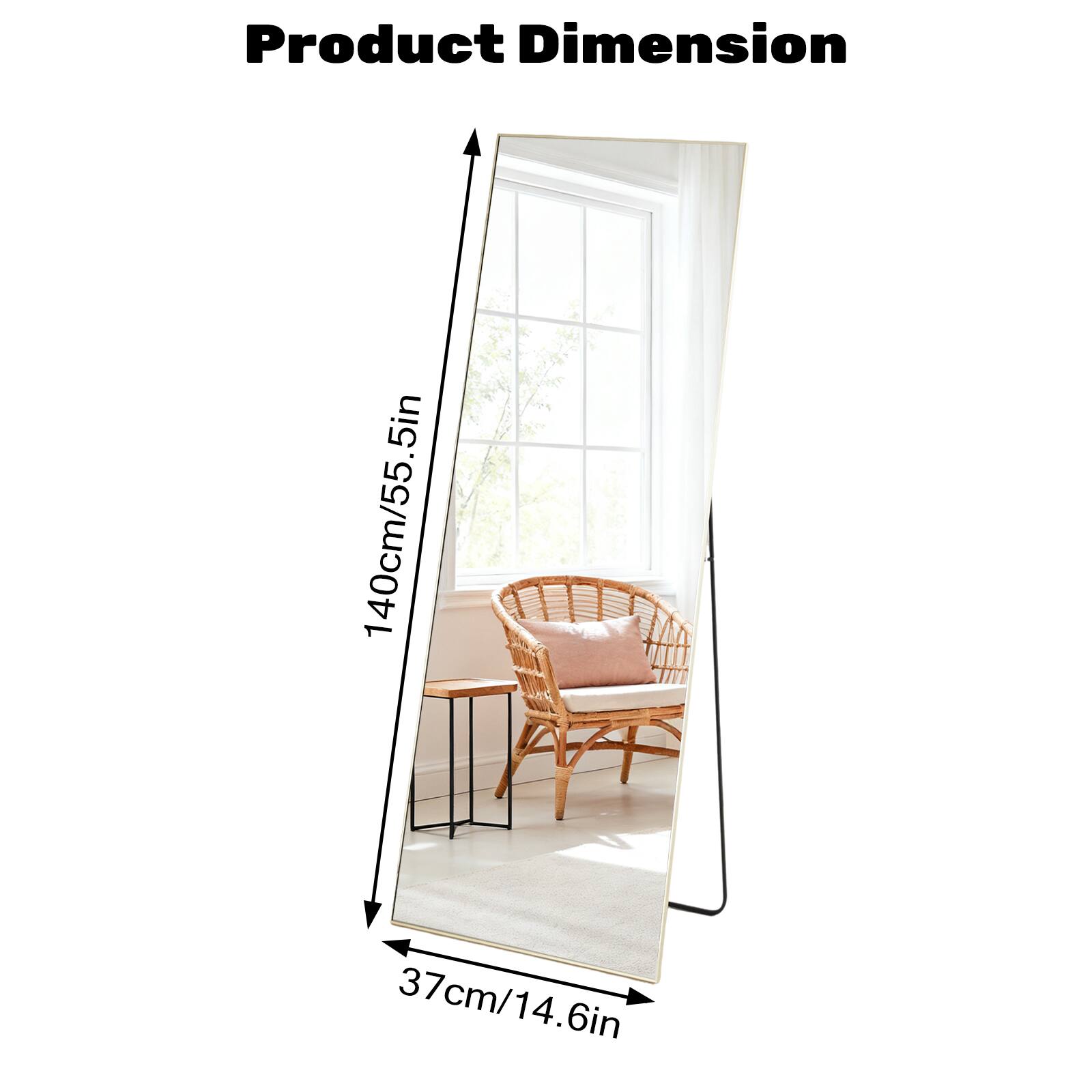 Product Dimension  
140cm/55.5in  
37cm/14.6in