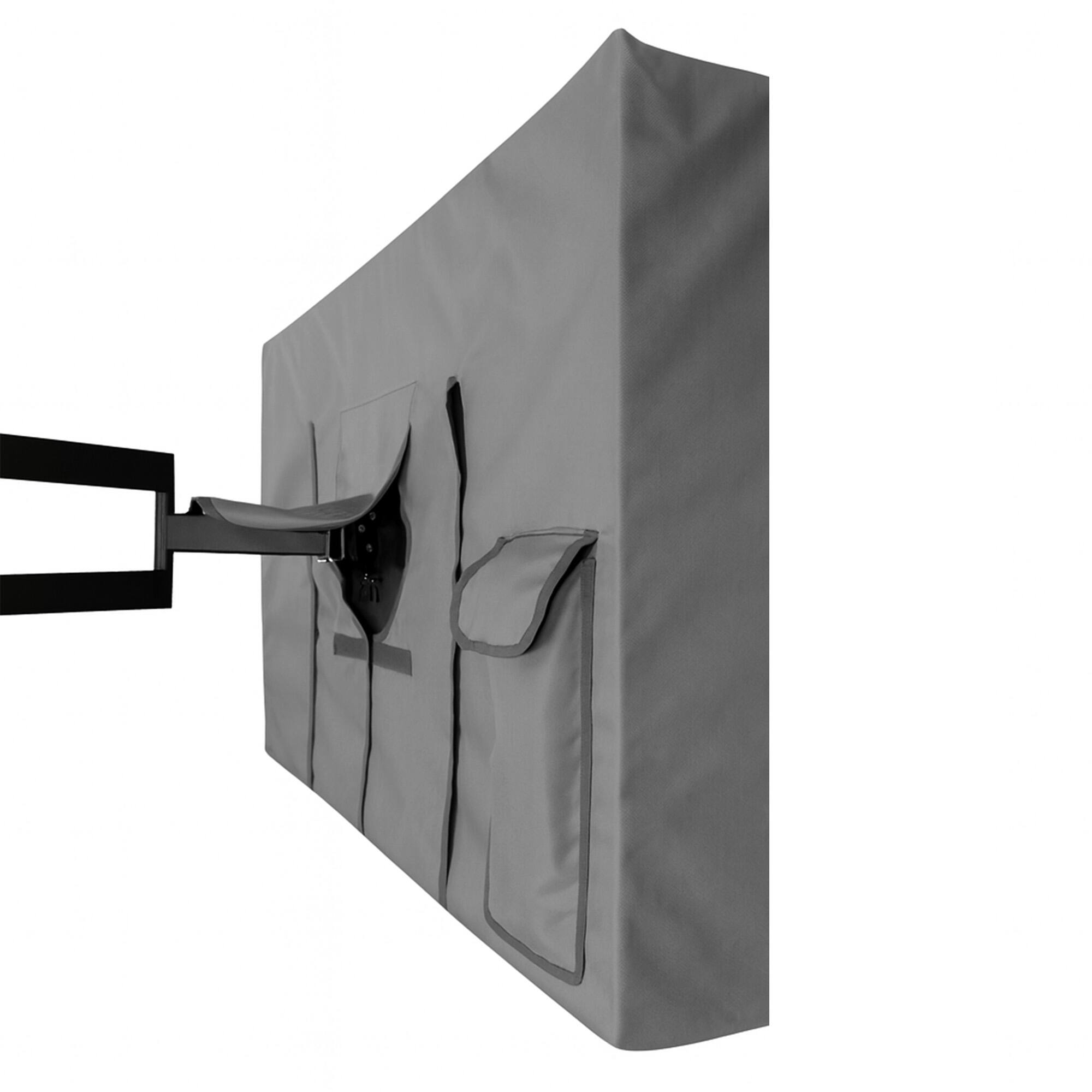 Alt View 1. KHOMO GEAR - Outdoor TV Cover 55" x 58" – Weatherproof Protector for Flat Screen TVs - Gray.