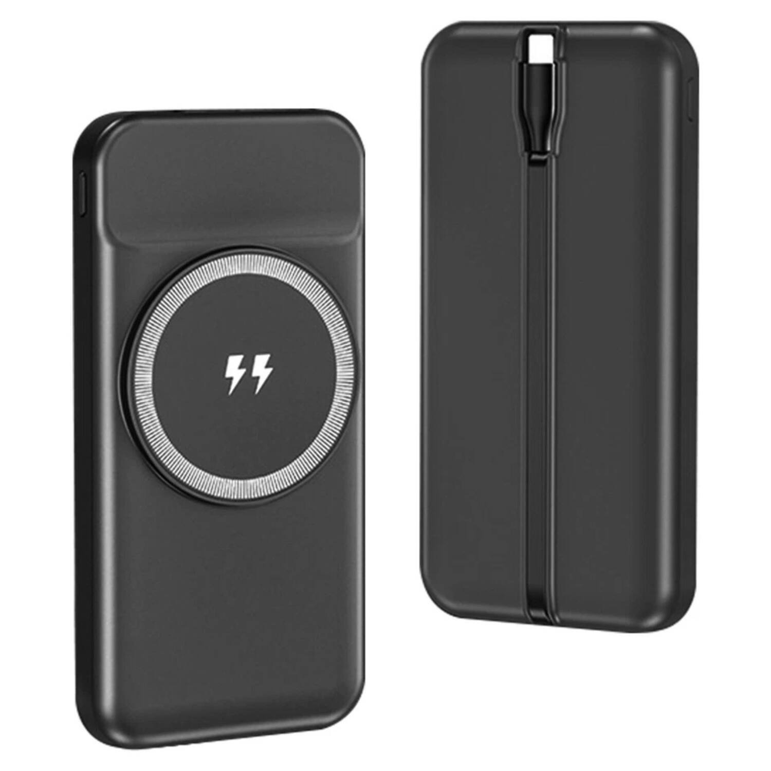 Angle. Home Collection - 10000mAh 22.5W Magnetic Wireless Power Bank - Black.
