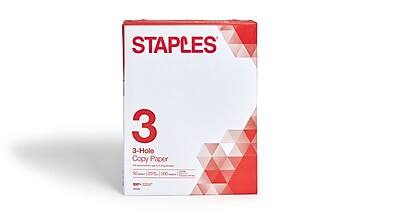 STAPLES  
3  
3-Hole Copy Paper  
201 S0C