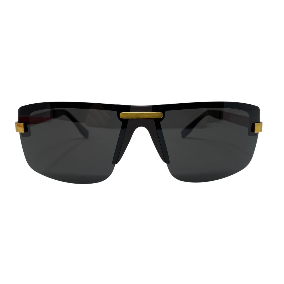 Front. Youzey Retail - Hindsight and Trim Sunglasses with Polarized Lens - Black.