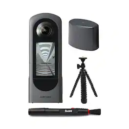 Ricoh - Theta X 360-Degree Camera with Lens Cap TL-3 Bundle with Accessories
