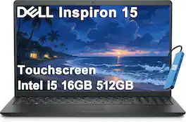 Dell - Inspiron 15 3520 15.6" FHD Touchscreen Laptop - Intel Core i5 with 16GB Memory - 512GB SSD - Numeric Keypad - Windows 11 - Carbon Black