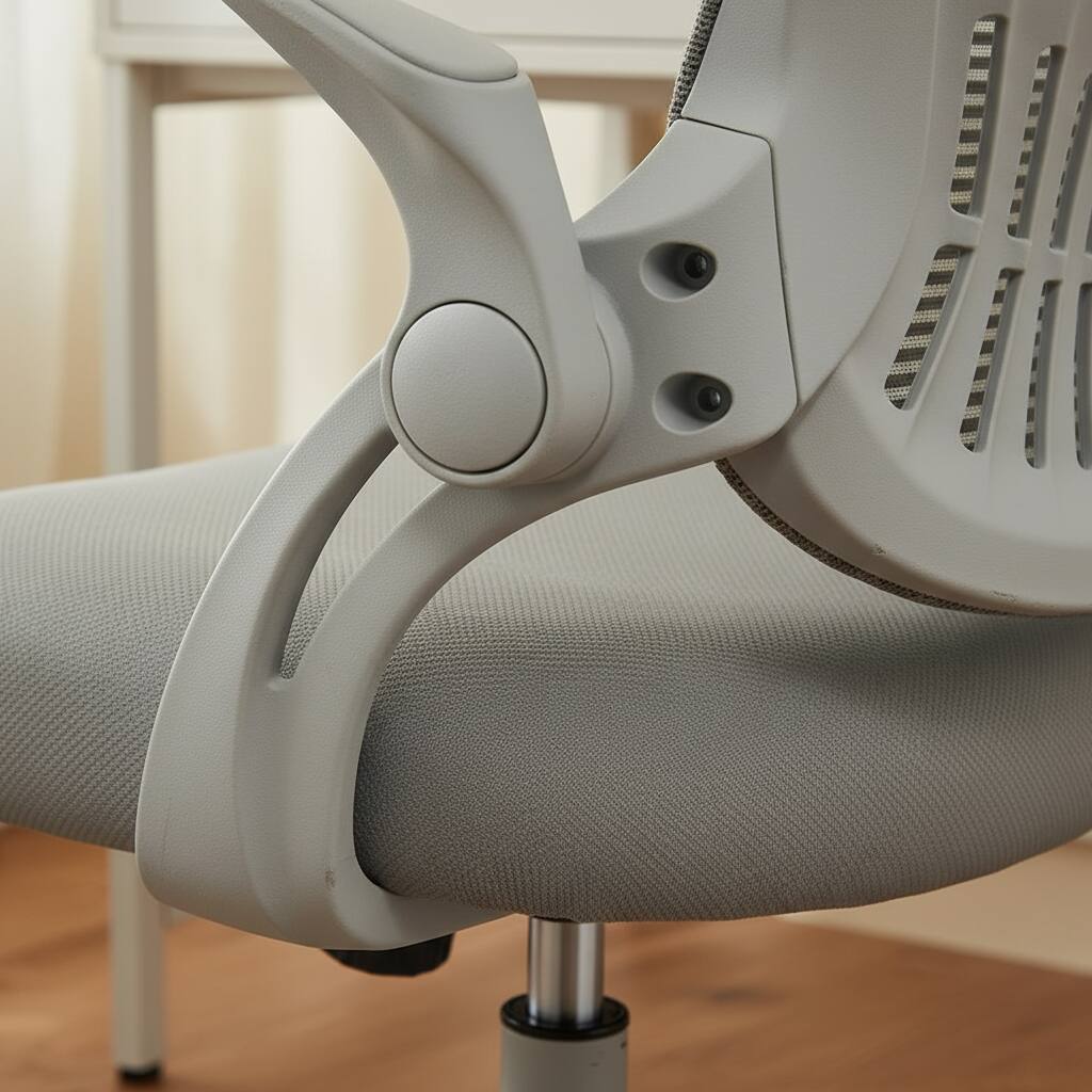 Alt View 5. AOITUN - Office Chair, Ergonomic Home Mesh Office Desk Chairs, with Adjustable Armrests, Black - Black.