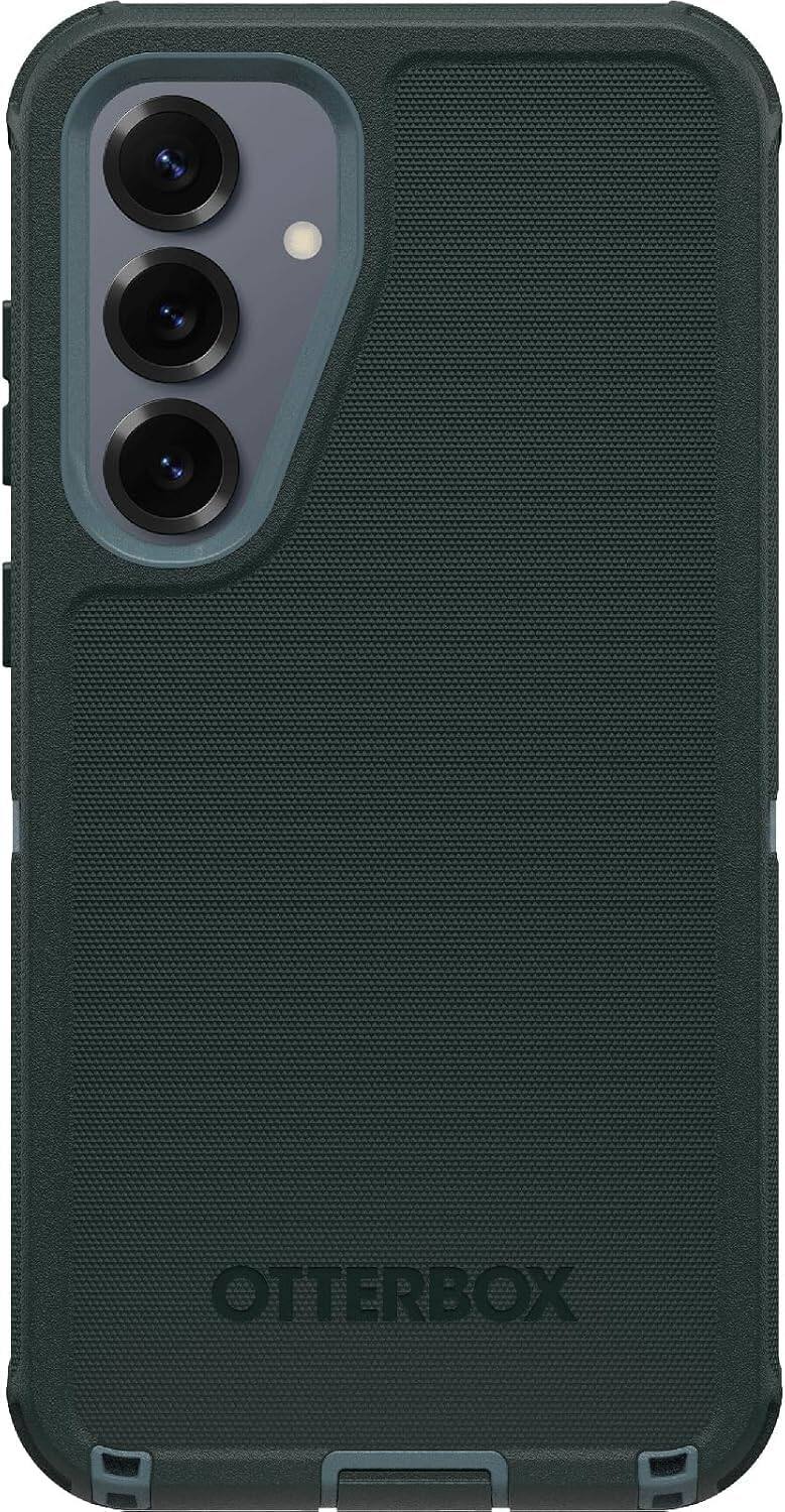 Back. OtterBox - OtterBox Galaxy S25+ & Galaxy S24+ (Only) - Defender Series Case - Holster Clip Included - Rugged & Durable - Sagebrush (Green).