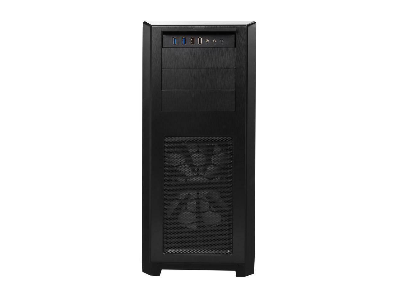 Left. Phanteks - Phanteks Enthoo Pro series PH-ES614PC_BK Black Steel / Plastic ATX Full Tower Computer Case (non-power supply cover) - Black.