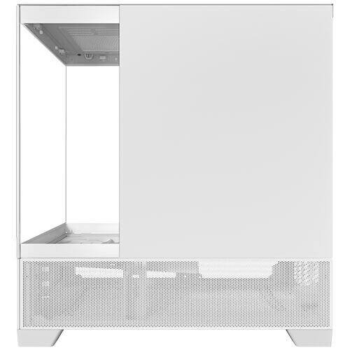 Alt View 1. Antec - C6 Wood Mid-Tower Case, Three-sided tempered glass, 3 PWM Fans Included, Support 360mm Radiator & 450mm GPU, ATX Case - White.