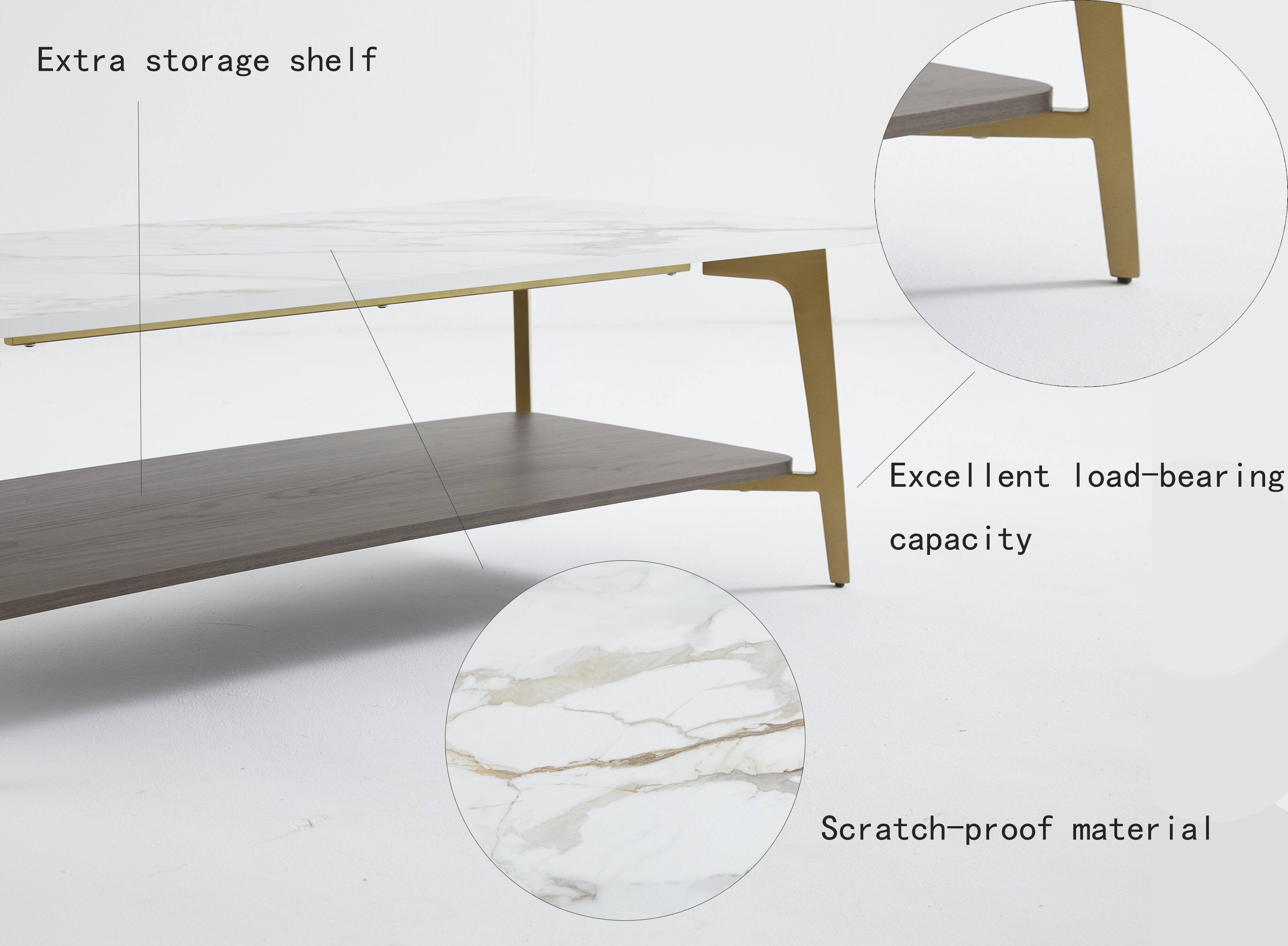 Extra storage shelf

Excellent load-bearing capacity

Scratch-proof material