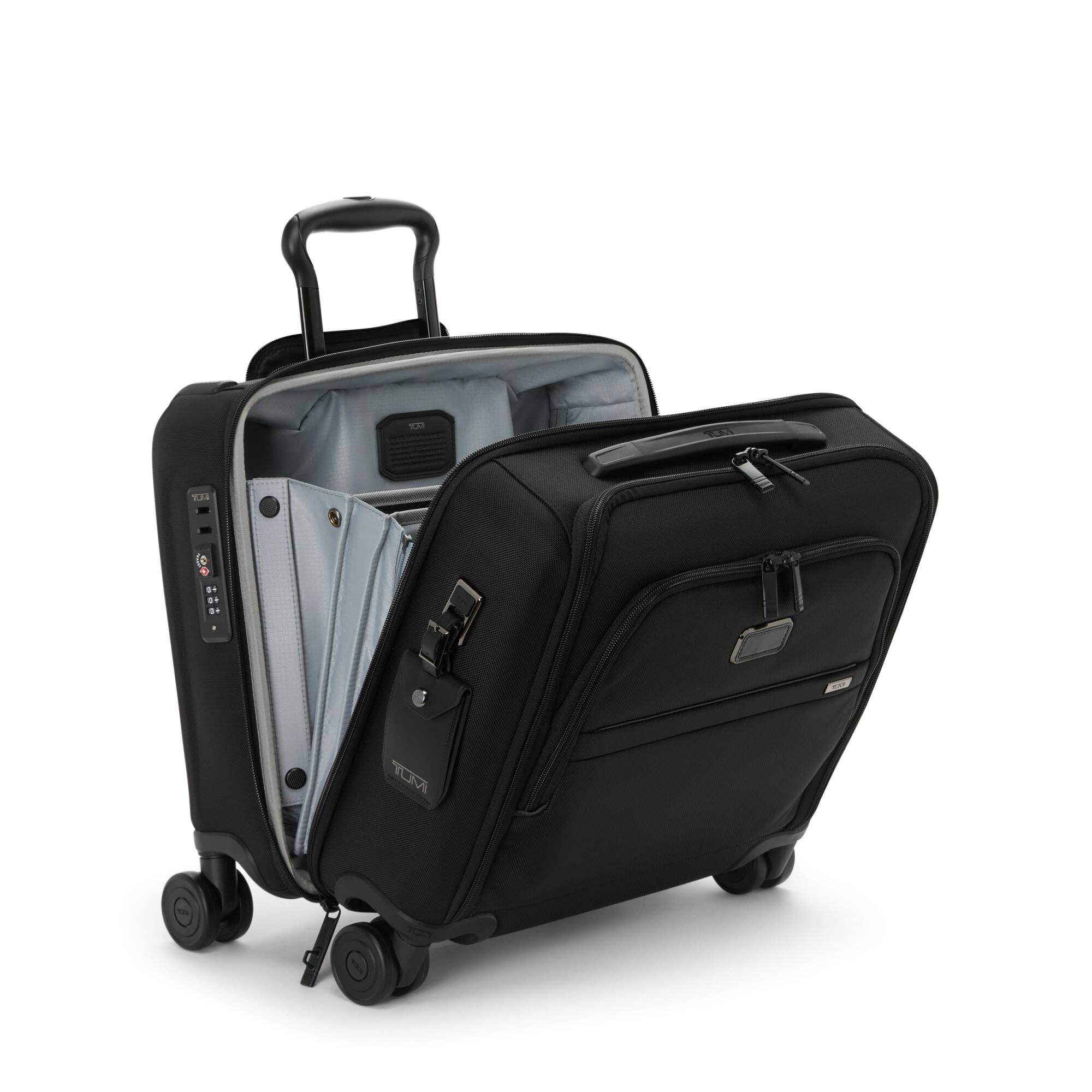 Angle. TUMI - Alpha Compact Carry-On Suitcase - Black.