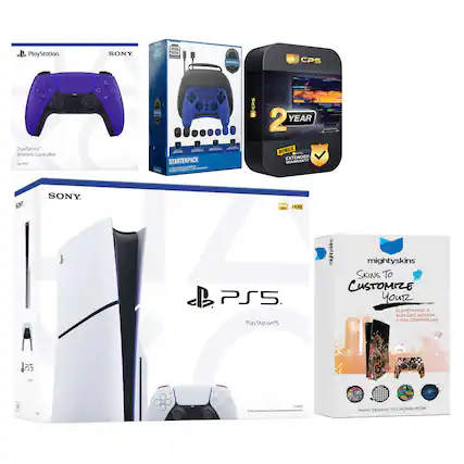 PlayStation SONY DualSense Wireless Controller for PS5
SONY PlayStation 5 Slim Disc Edition
CPS 2 YEAR BONUS EXTENDED WARRANTY
mightyskins SKINS TO CUSTOMIZE YOUR PLAYSTATION 5 SLIM DISC EDITION - ONE CONTROLLER - MANY DESIGNS TO CHOOSE FROM