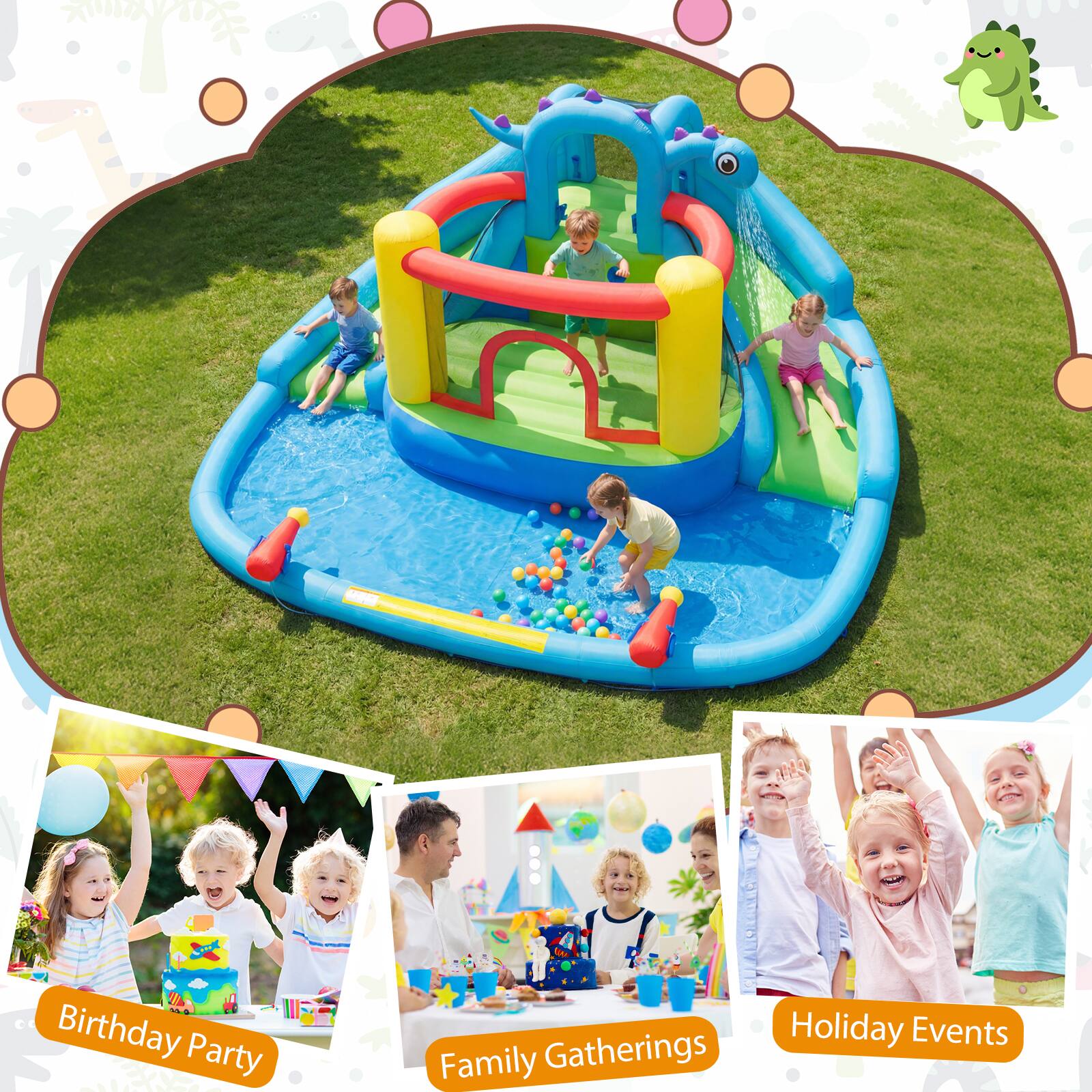 Birthday Party  
Holiday Events  
Family Gatherings