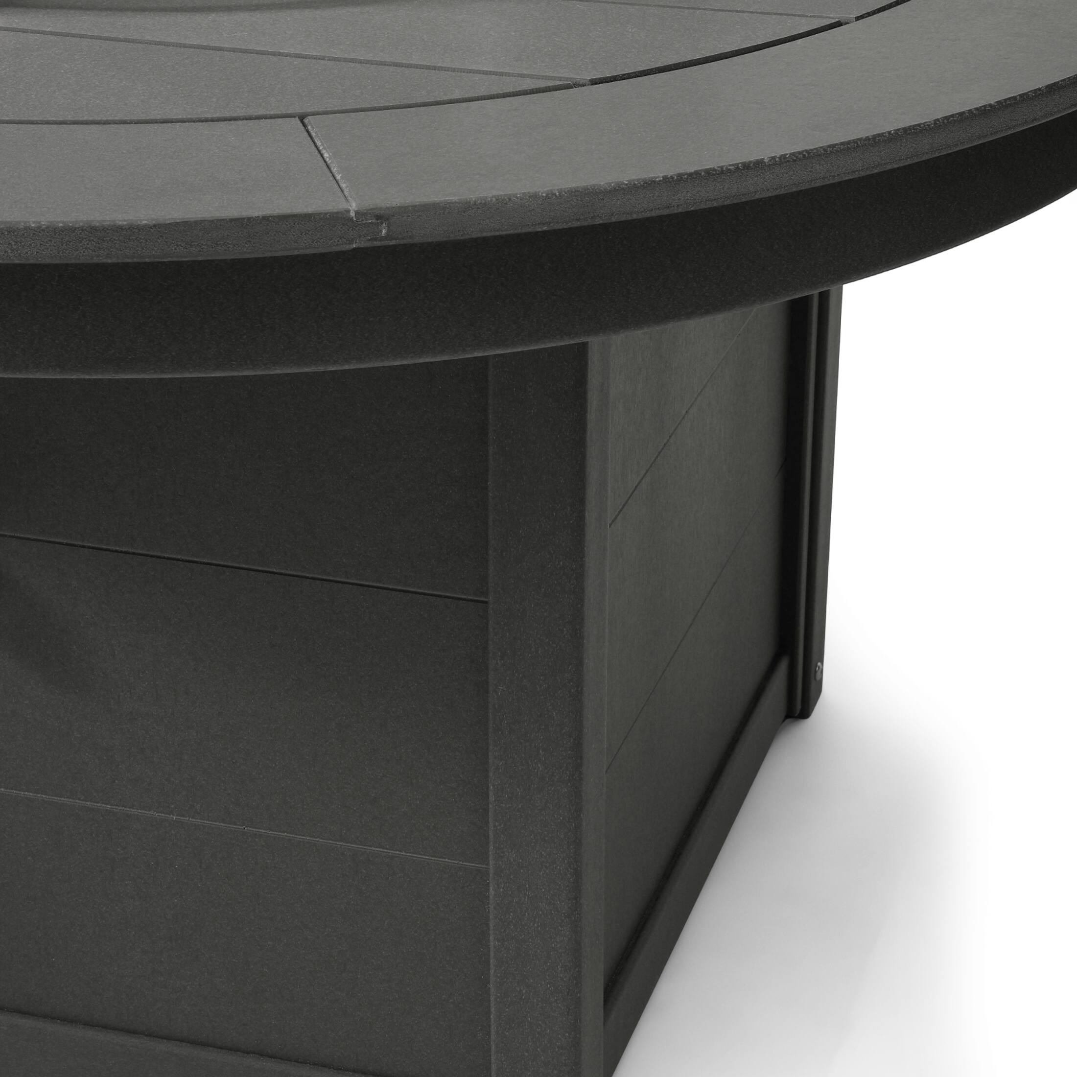 Alt View 3. WestinTrends - WestinTrends Helios 47" Modern Outdoor 55,000 BTU Patio Propane Round Fire Pit Table - Gray.